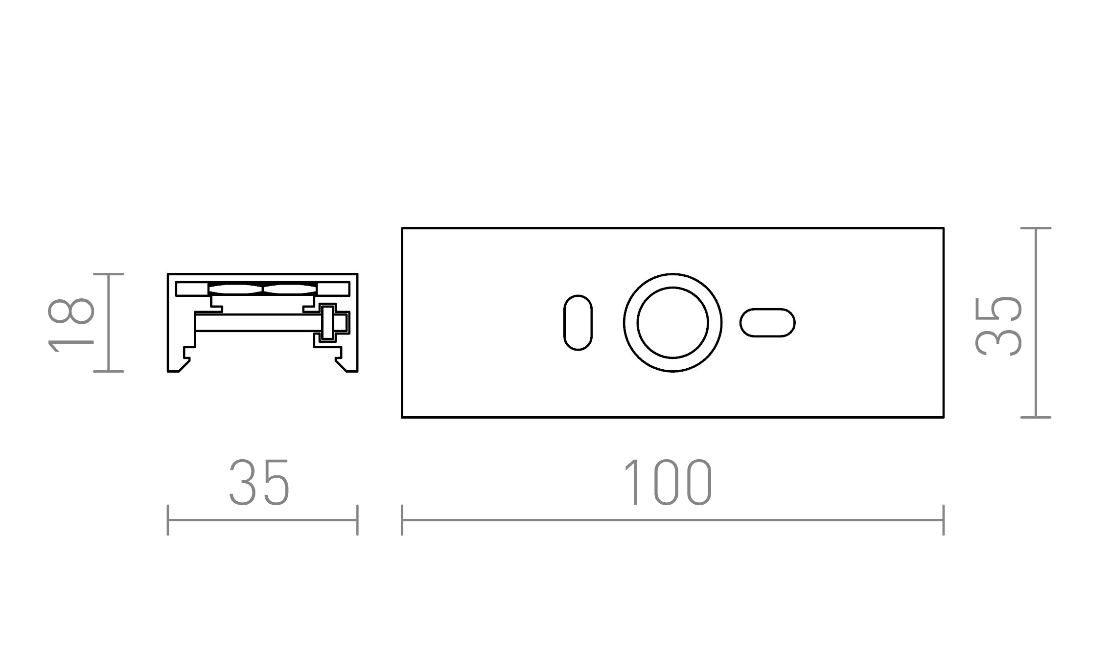 EUTRAC MECHANIC CONNECTOR - Product sketch