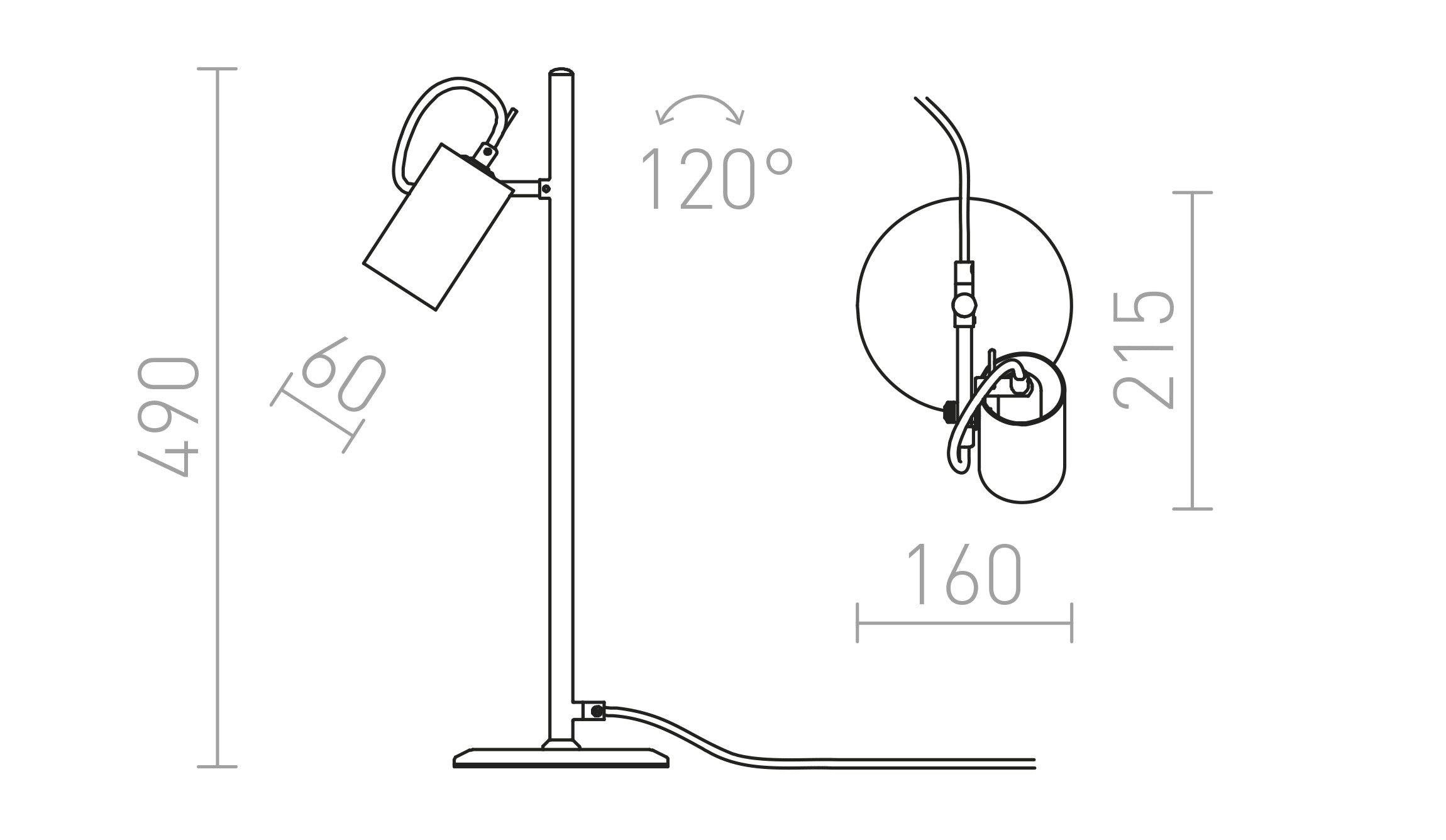 BUGSY TABLE - Product sketch