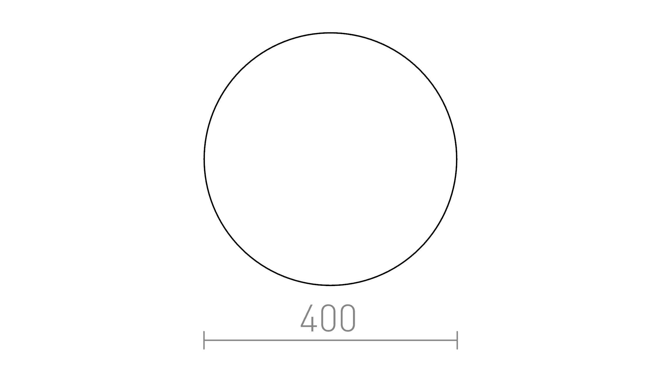 DIFFUSER PMMA ROUND - Product sketch
