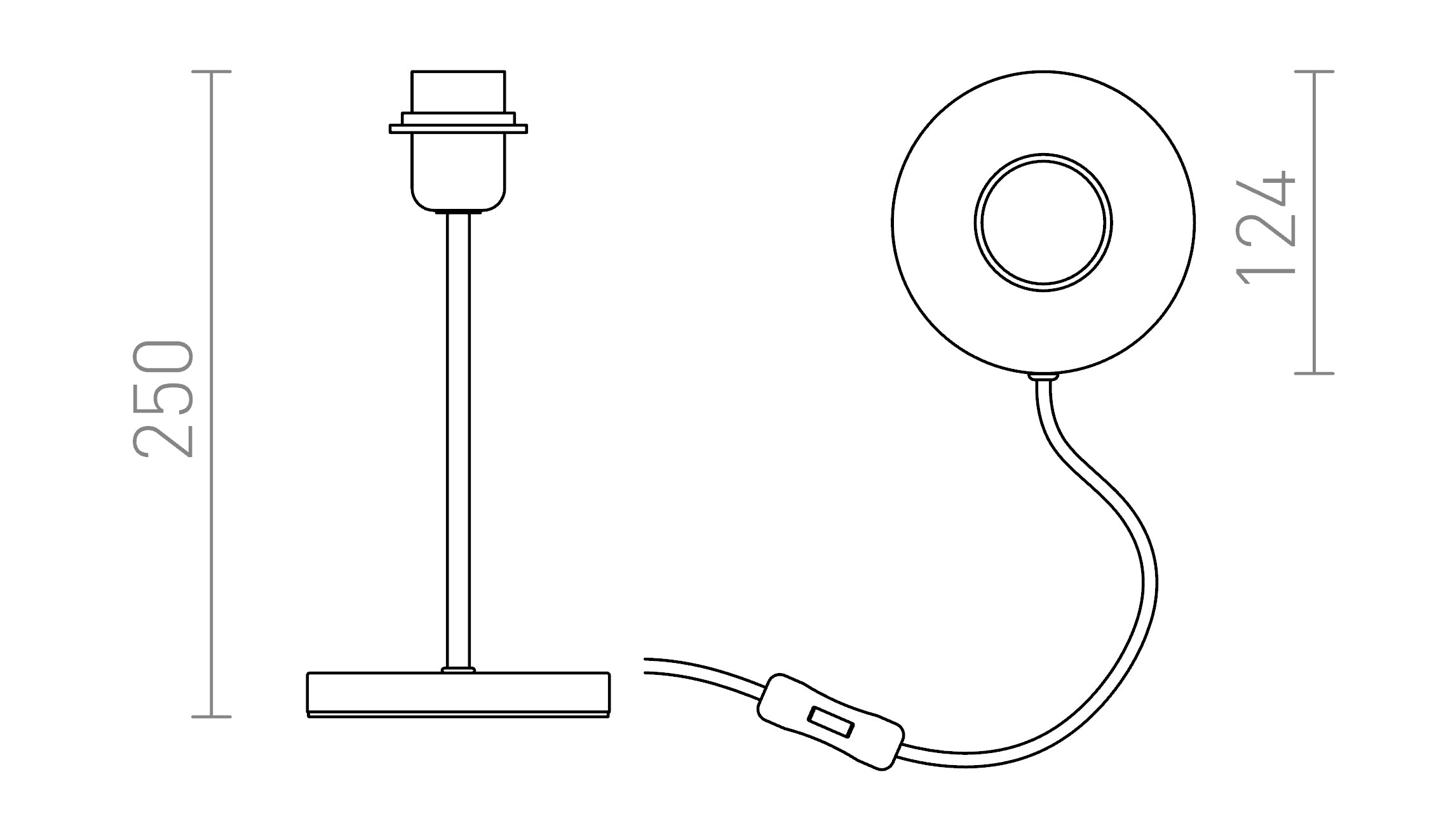 NYC TABLE BASE - Product sketch