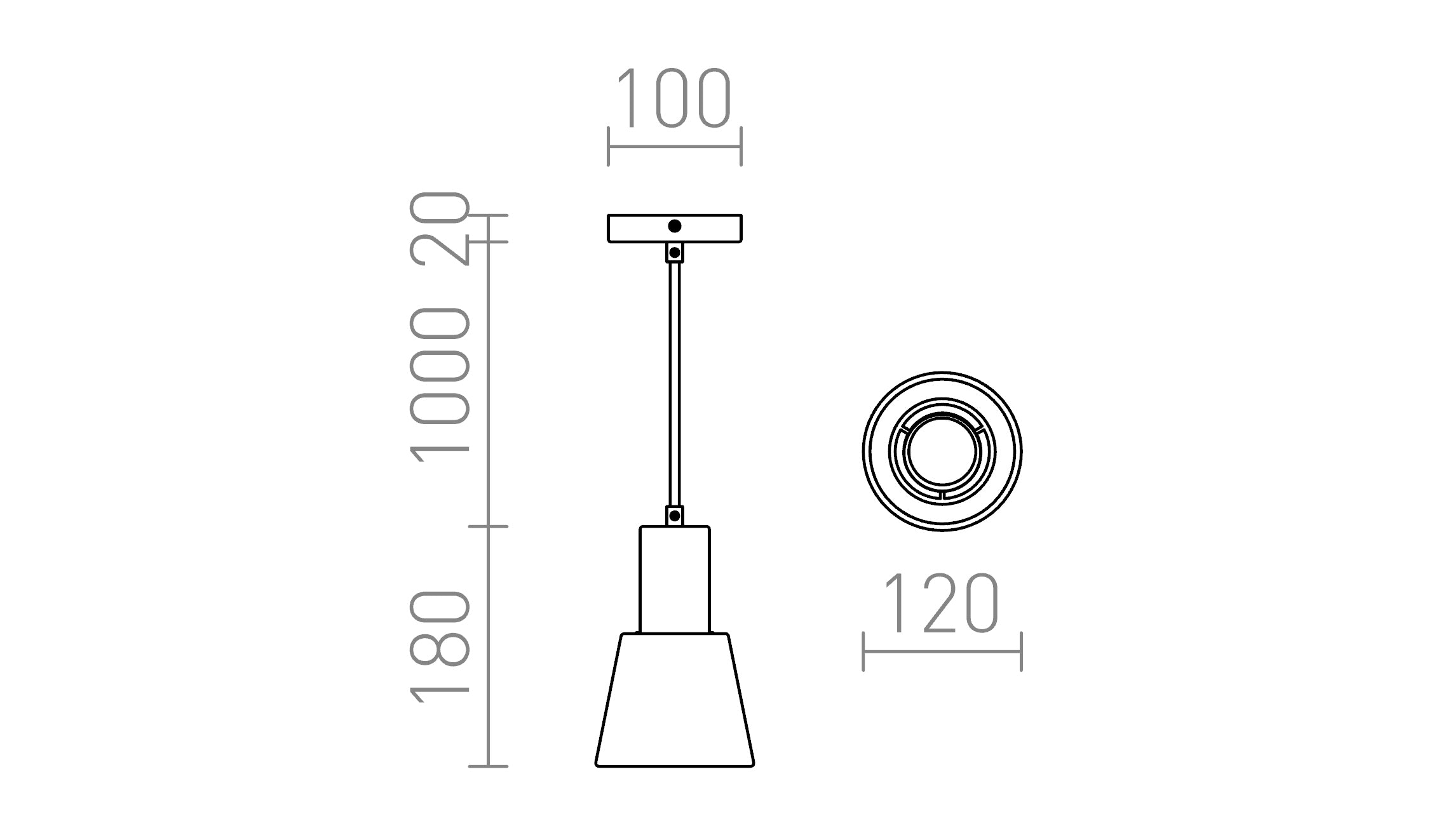 ICAR PENDANT - Product sketch