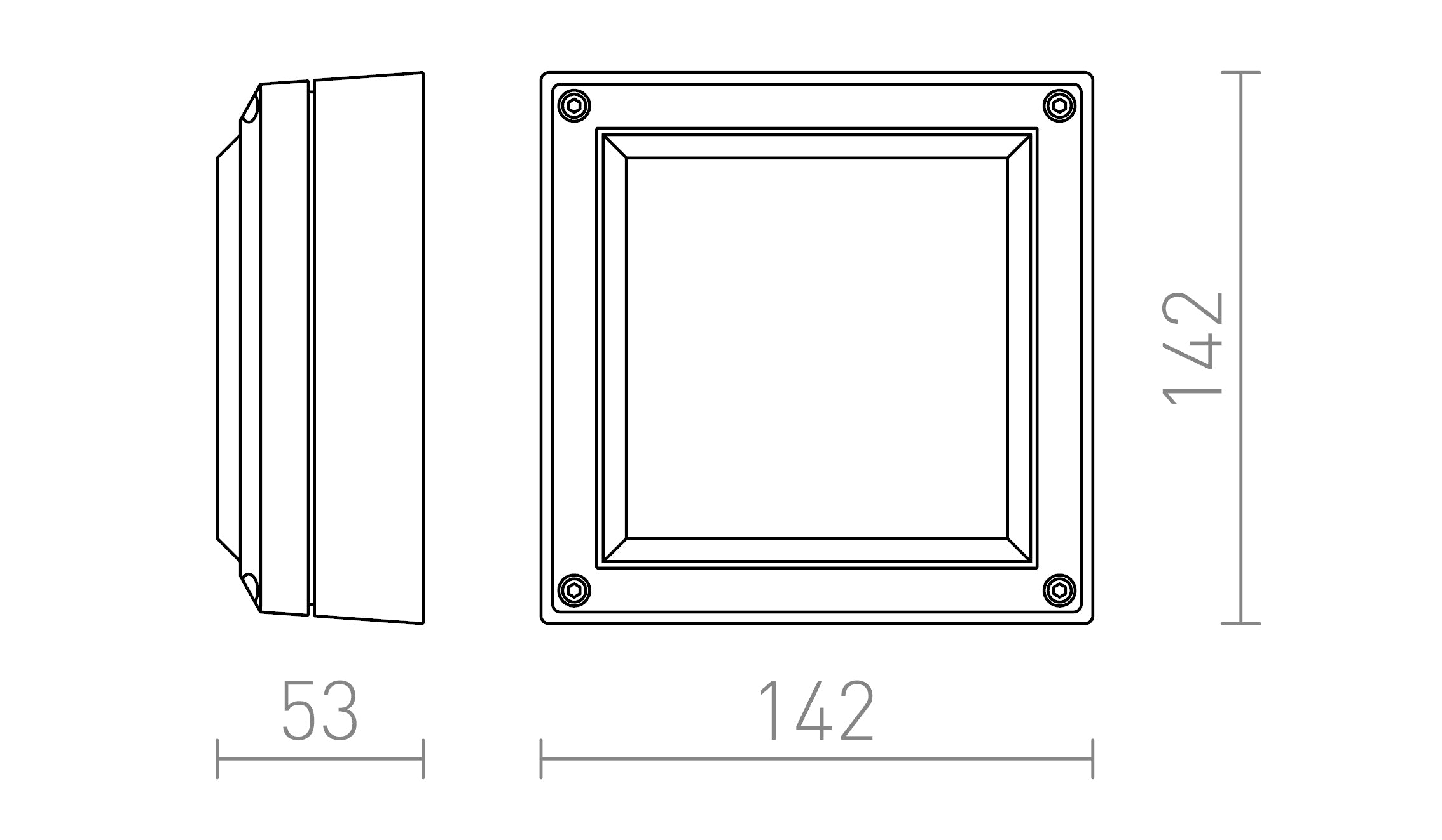 DELTA 145 SURFACE MOUNTED - Product sketch