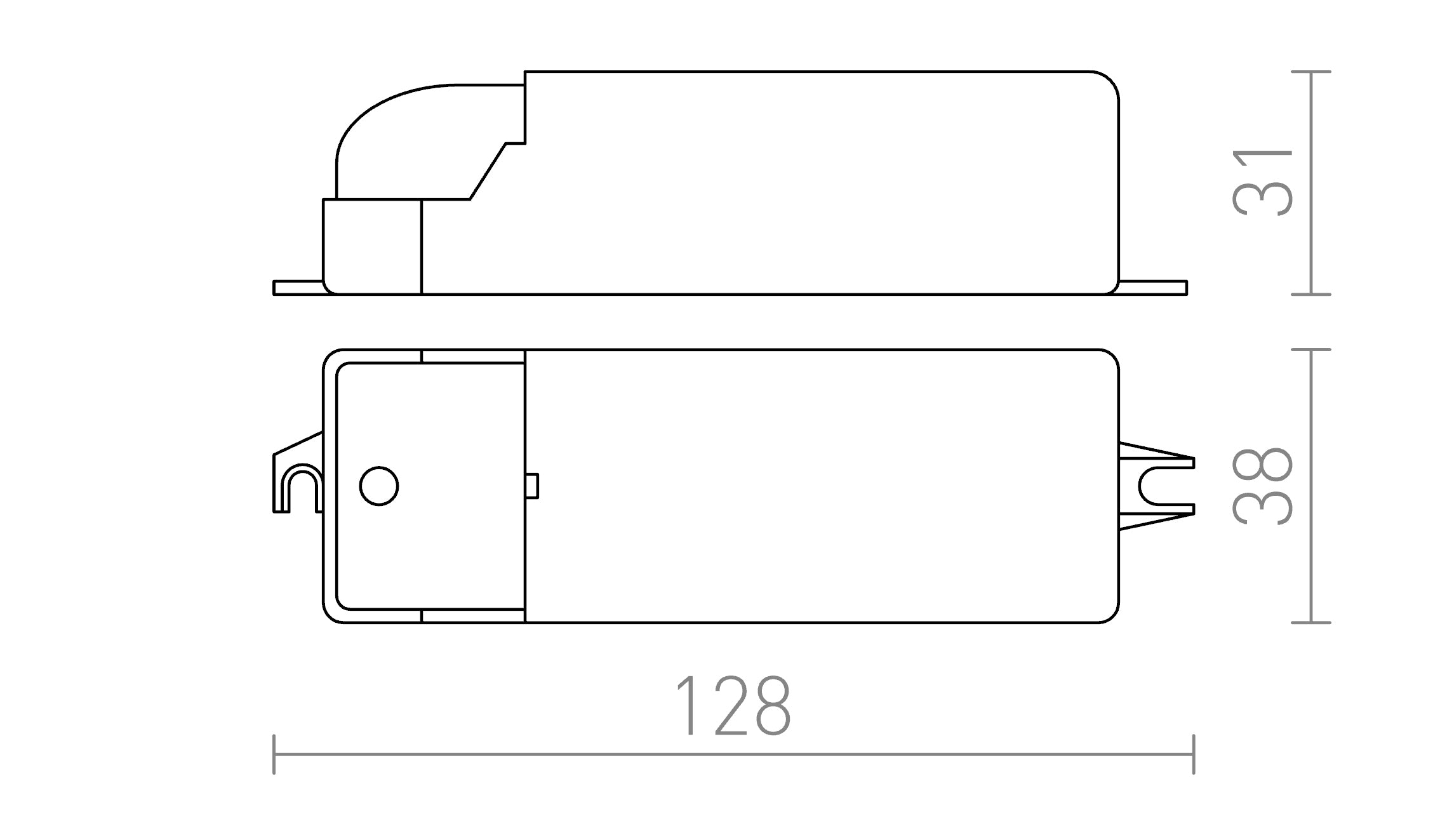 TRANSFORMER 12V 70 - Product sketch