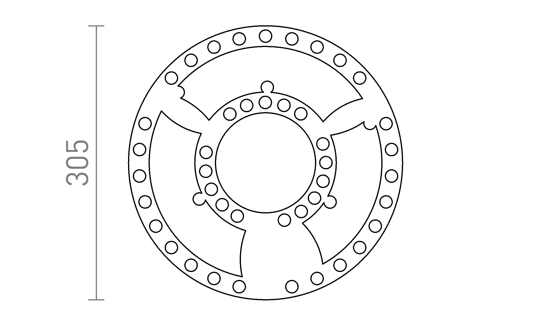 LED MODULE R 30 - Product sketch