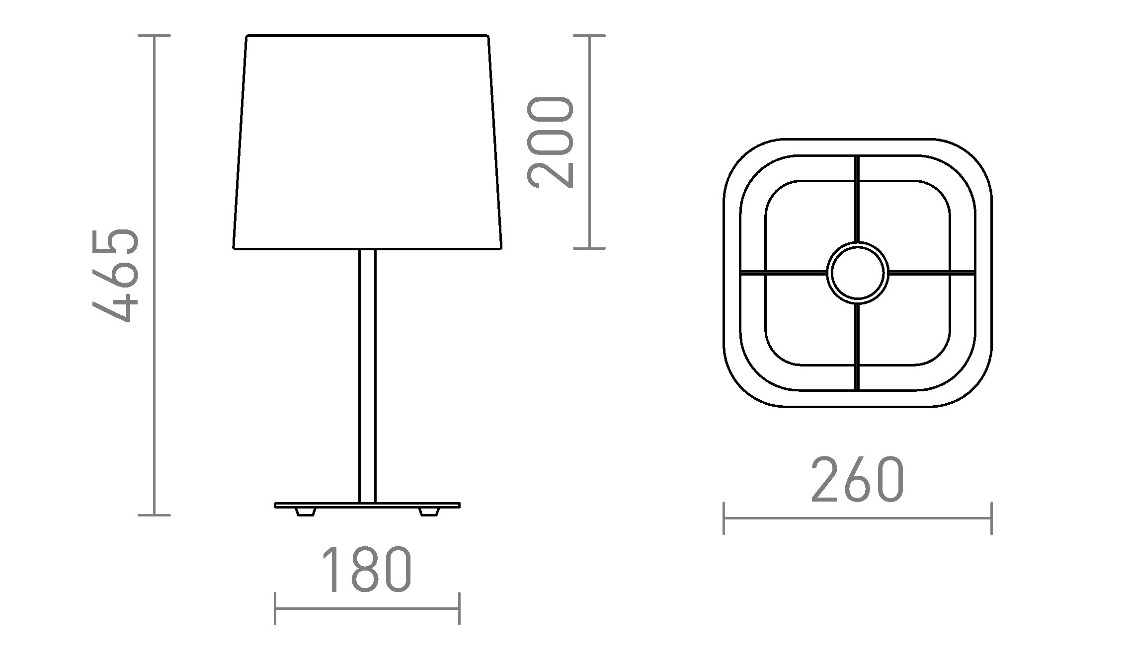 PERTH TABLE - Product sketch