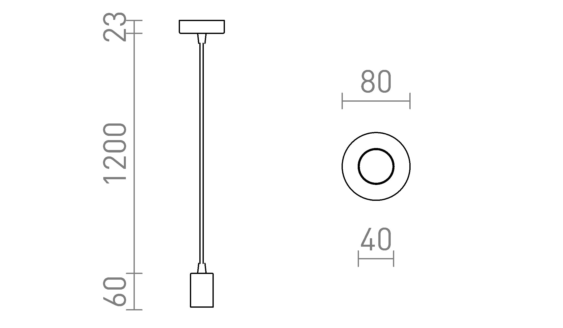 ARAQ PENDANT - Product sketch