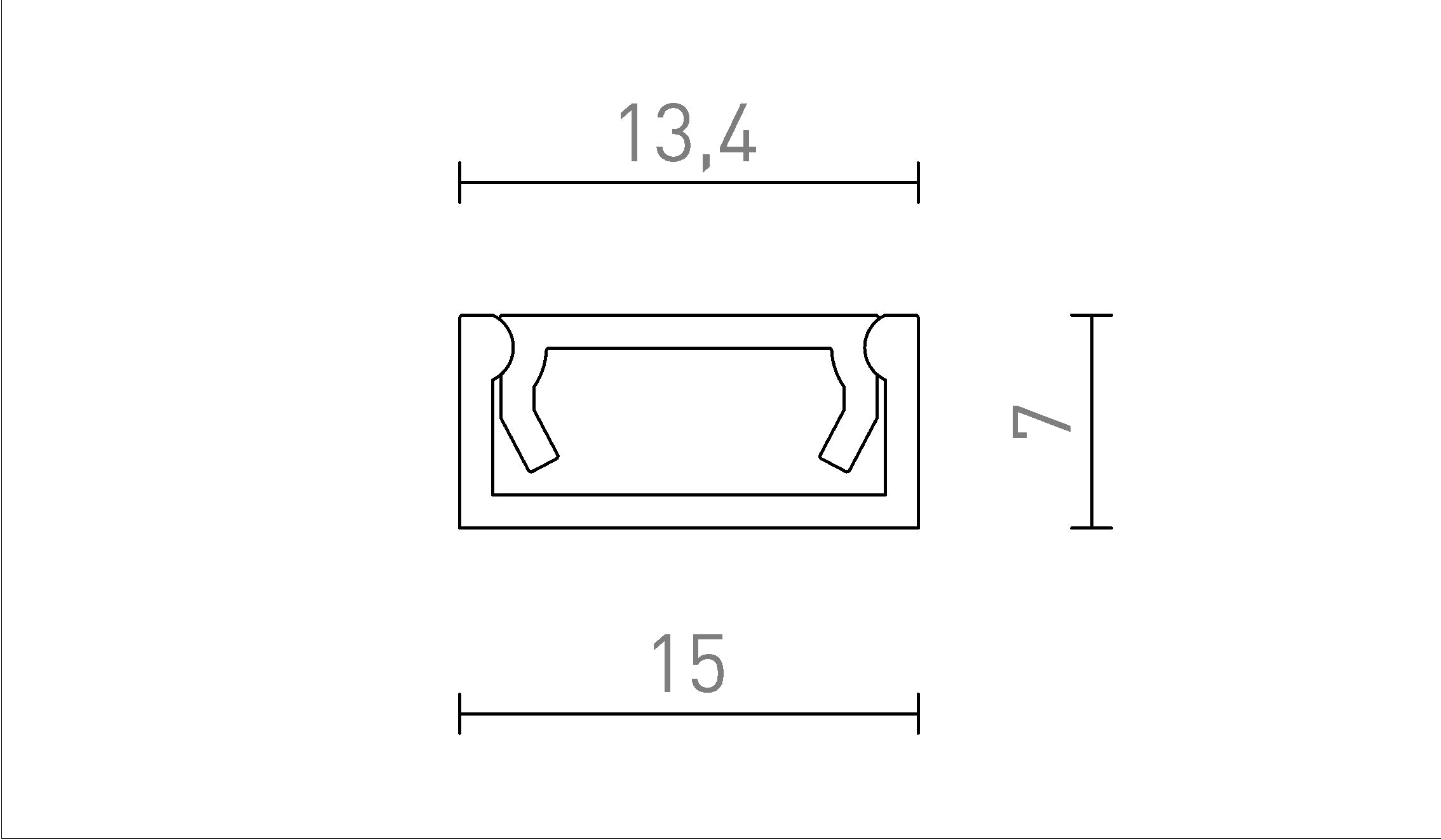 LED PROFILE G - Product sketch