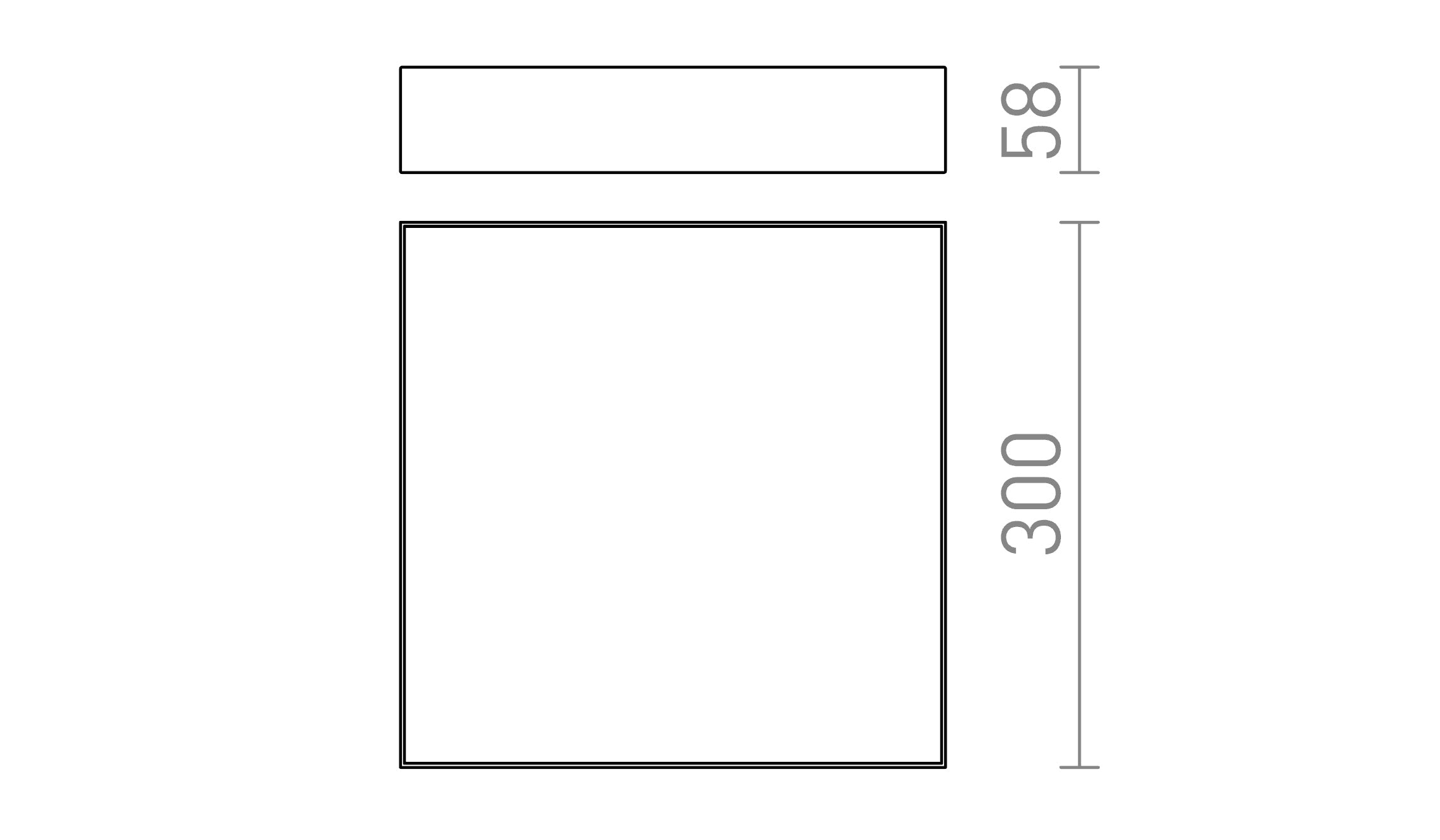 LARISA SQ 30 3CCT - Product sketch