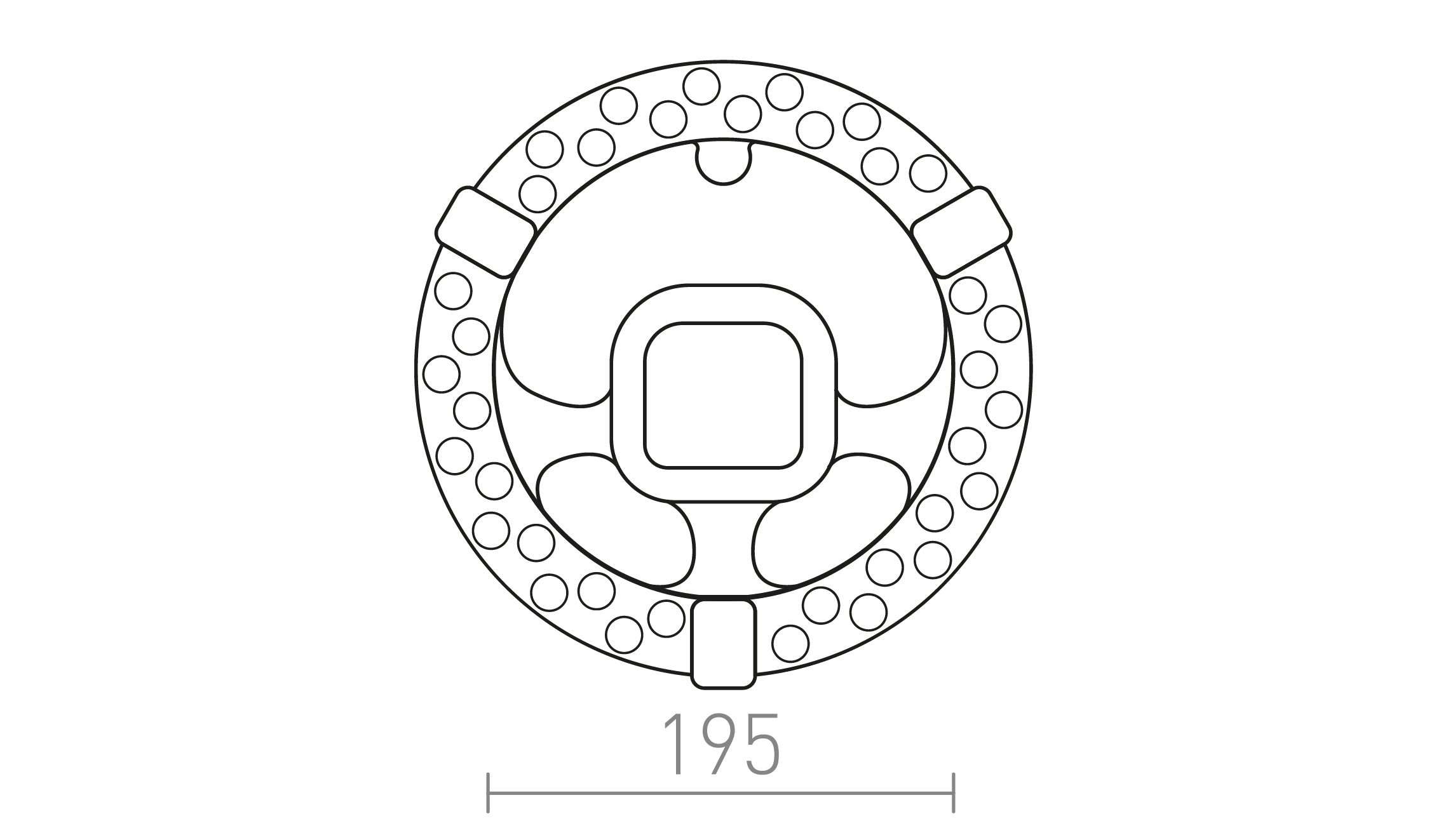 LED MODULE R 20 - Product sketch