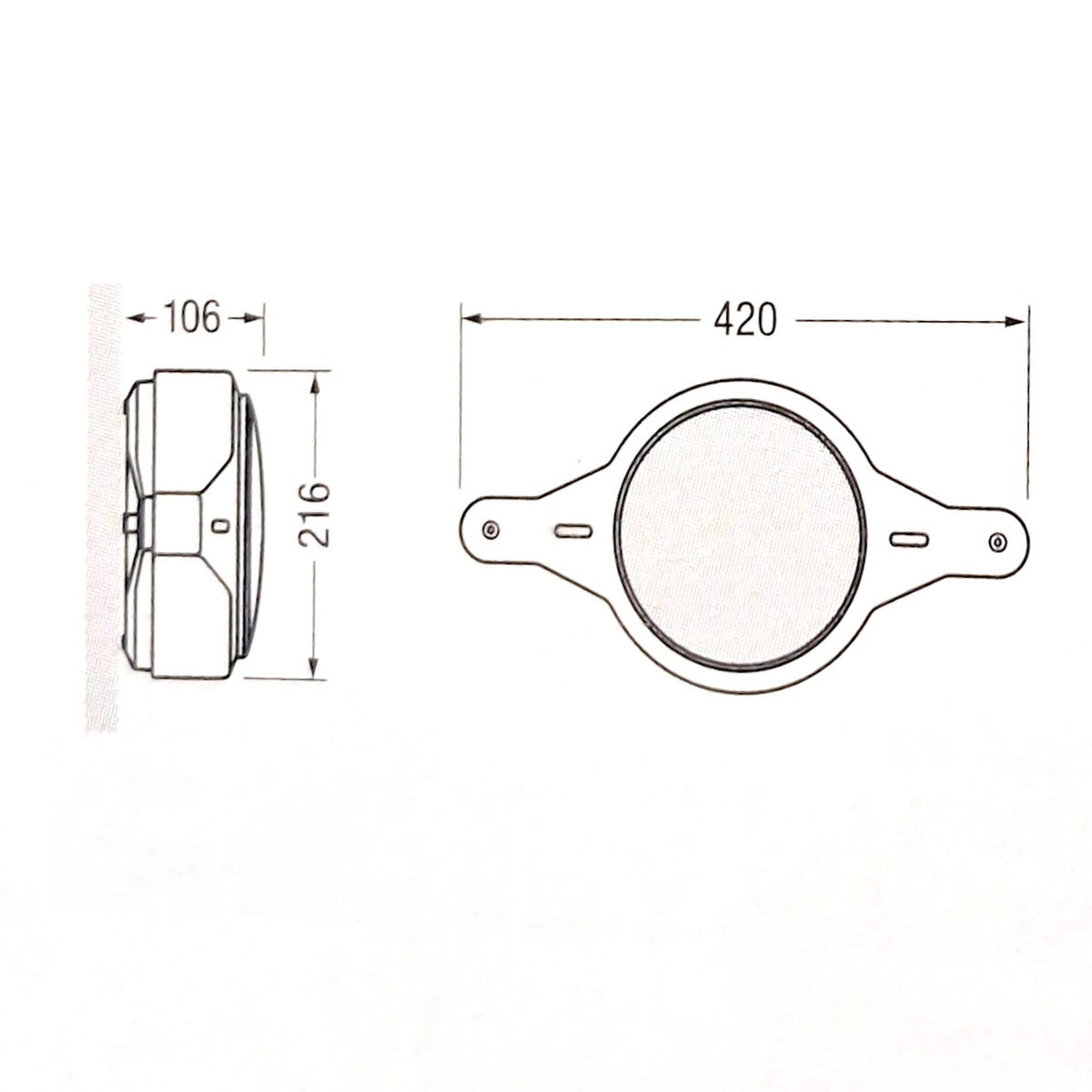 RENDL outdoor lamp CLOCK E27-AL  grey matte acrylic 230V E27  IP65 D25/E27-AL 2