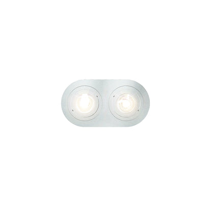 RENDL Outlet BIZZ II directional brushed aluminum 12V GU5,3 2x50W R10189 2