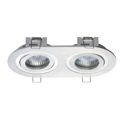 RENDL Outlet BIZZ II directional brushed aluminum 12V GU5,3 2x50W R10189 3