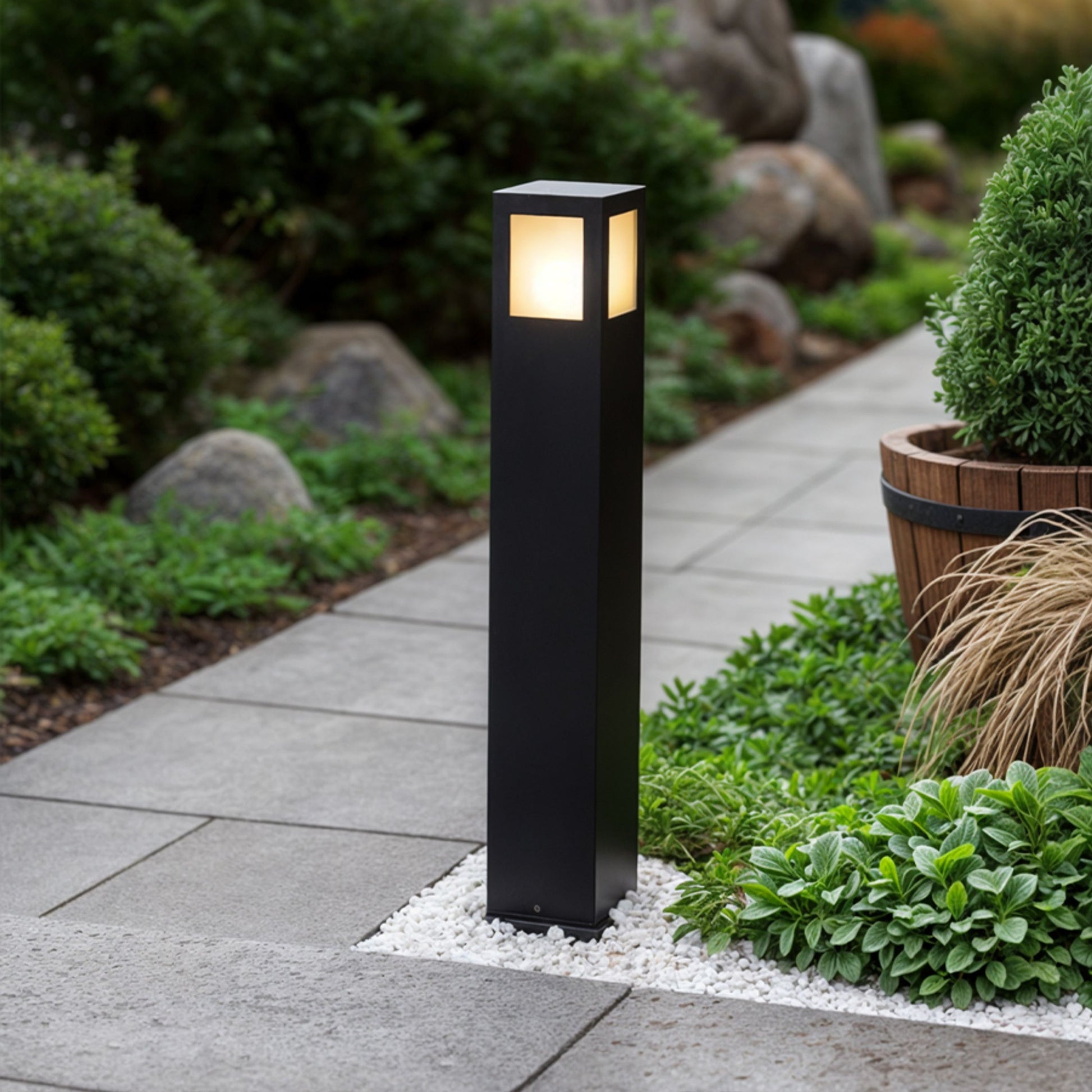 RENDL outdoor lamp PONDER 65 bollard black  230V LED E27 15W IP44 R10433 2