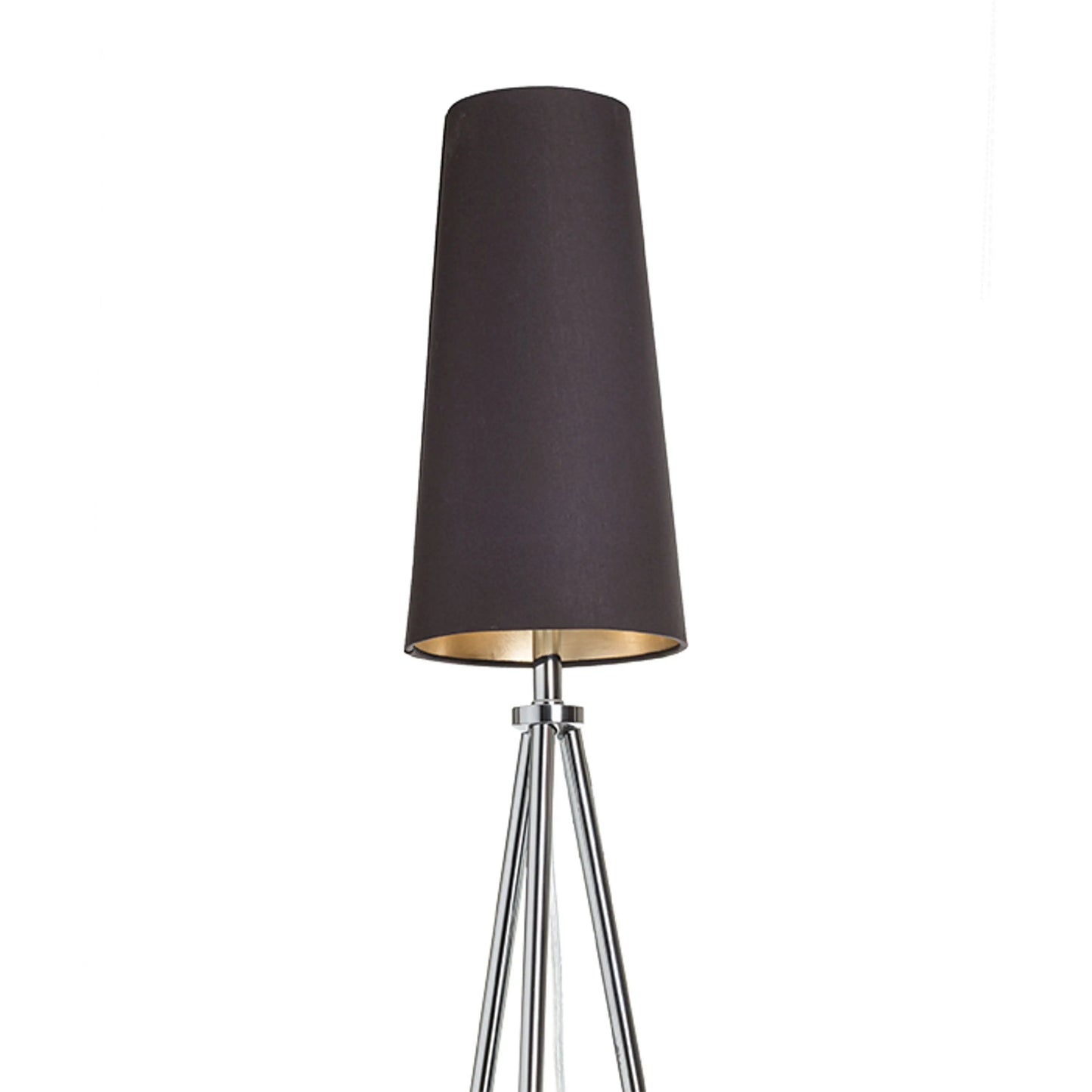 RENDL shades, shade bases, pendent sets CONNY 15/30 table shade Polycotton black/golden foil max. 23W R11468 8