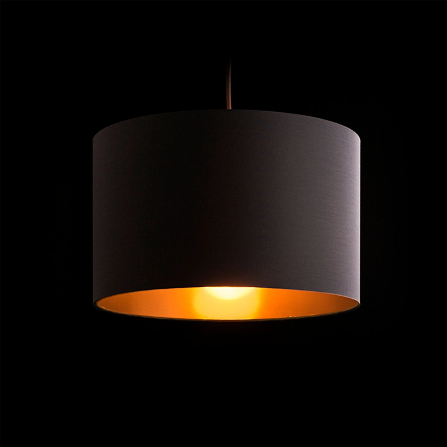RENDL shades, shade bases, pendent sets RON 40/25 shade Polycotton black/copper foil max. 23W R11481 5