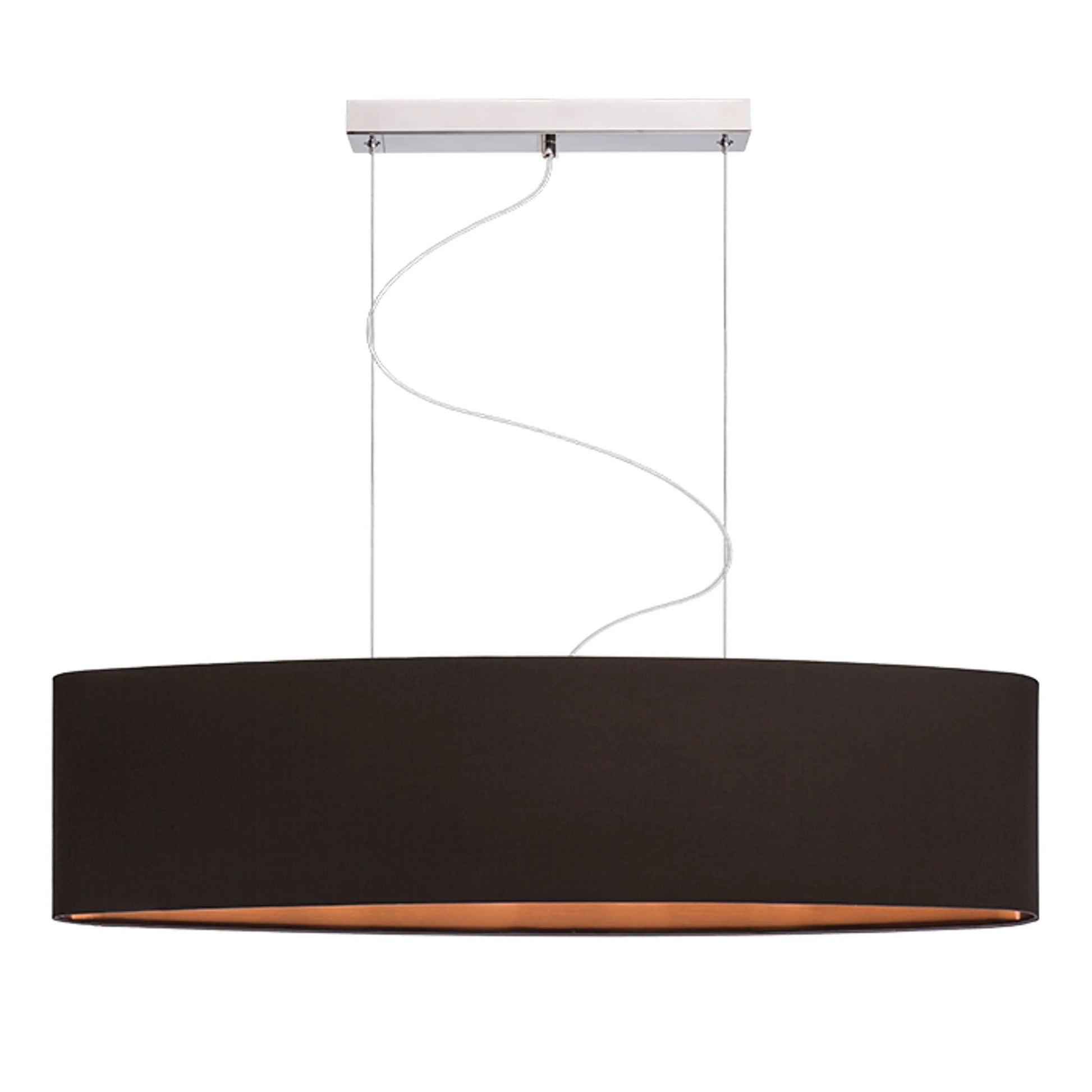 RENDL shades, shade bases, pendent sets CASUAL 90/22 shade Polycotton black/copper foil max. 23W R11485 2