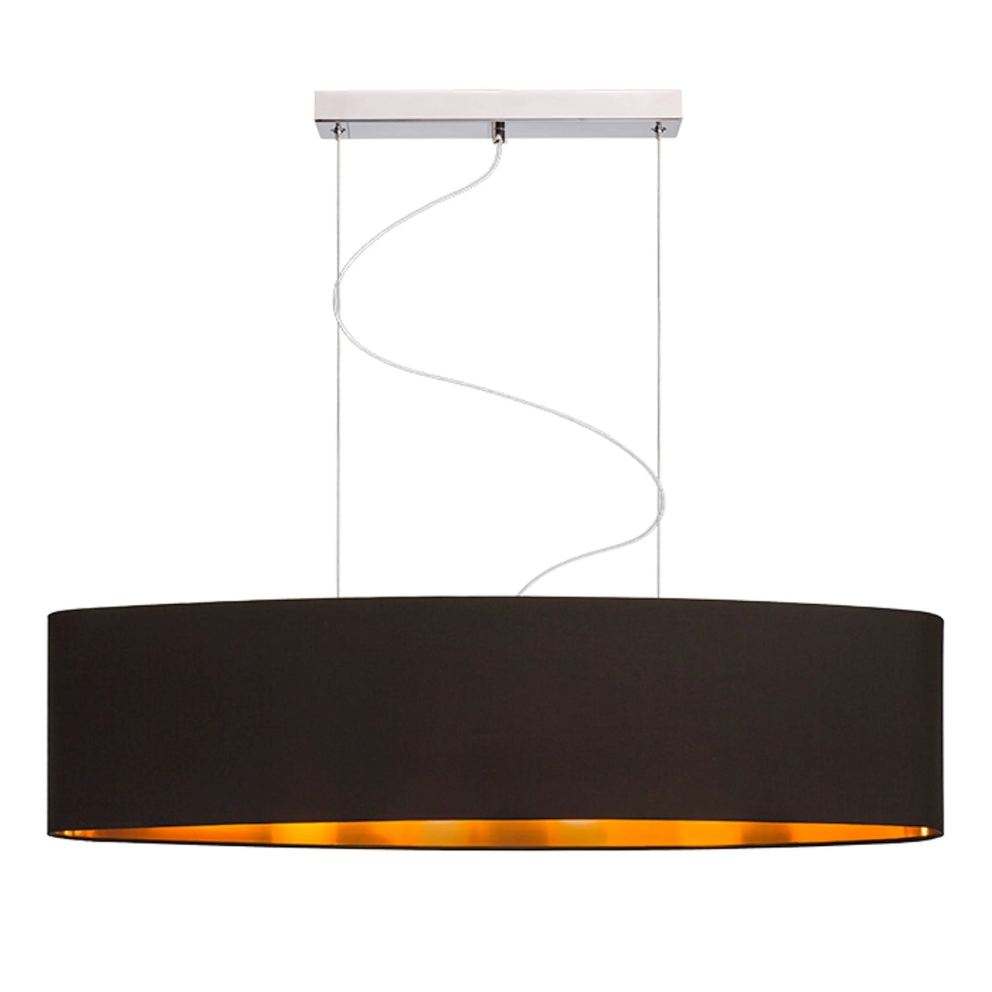 RENDL shades, shade bases, pendent sets CASUAL 90/22 shade Polycotton black/copper foil max. 23W R11485 5
