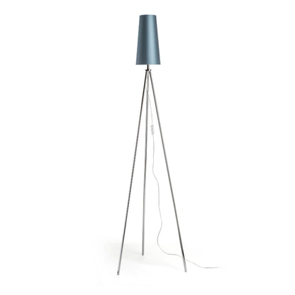 RENDL shades, shade bases, pendent sets CONNY 15/30 table shade  Monaco petrol blue/silver PVC  max. 23W R11579 5