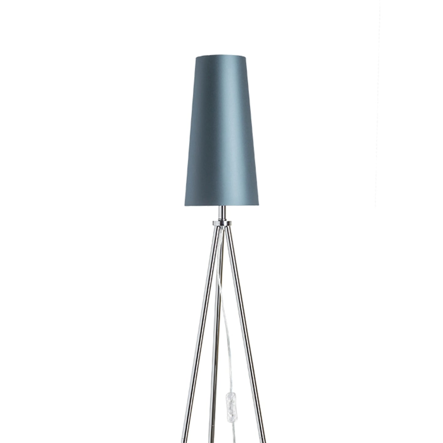 RENDL shades, shade bases, pendent sets CONNY 15/30 table shade  Monaco petrol blue/silver PVC  max. 23W R11579 6