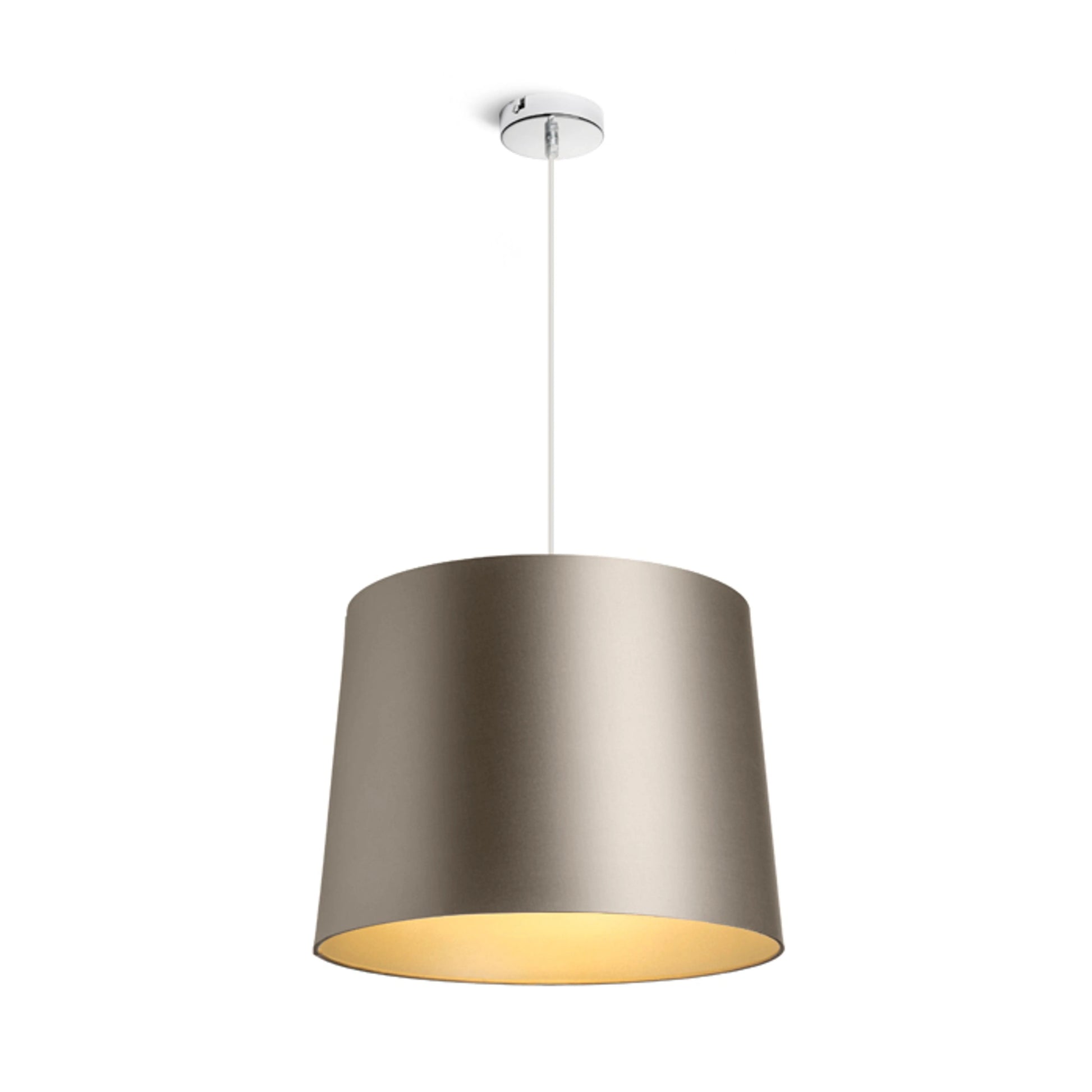 RENDL shades, shade bases, pendent sets ASPRO 40/30 shade  Monaco dove gray/silver PVC  max. 23W R11589 8