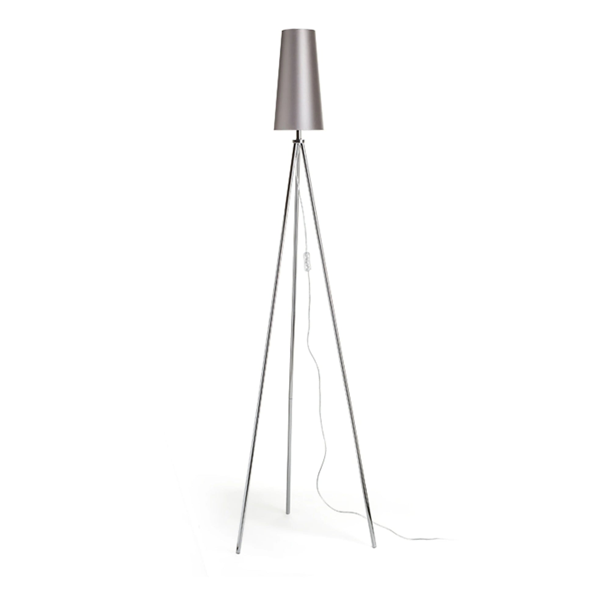 RENDL shades, shade bases, pendent sets CONNY 15/30 table shade  Monaco dove gray/silver PVC  max. 23W R11590 2