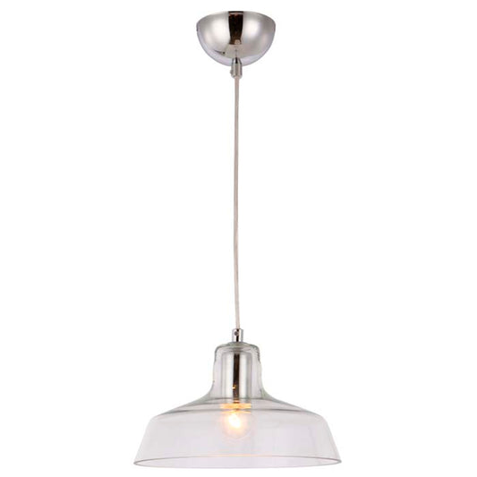 RENDL pendant lamp DORA pendant  clear glass/chrome 230V LED E27 11W R12417 1