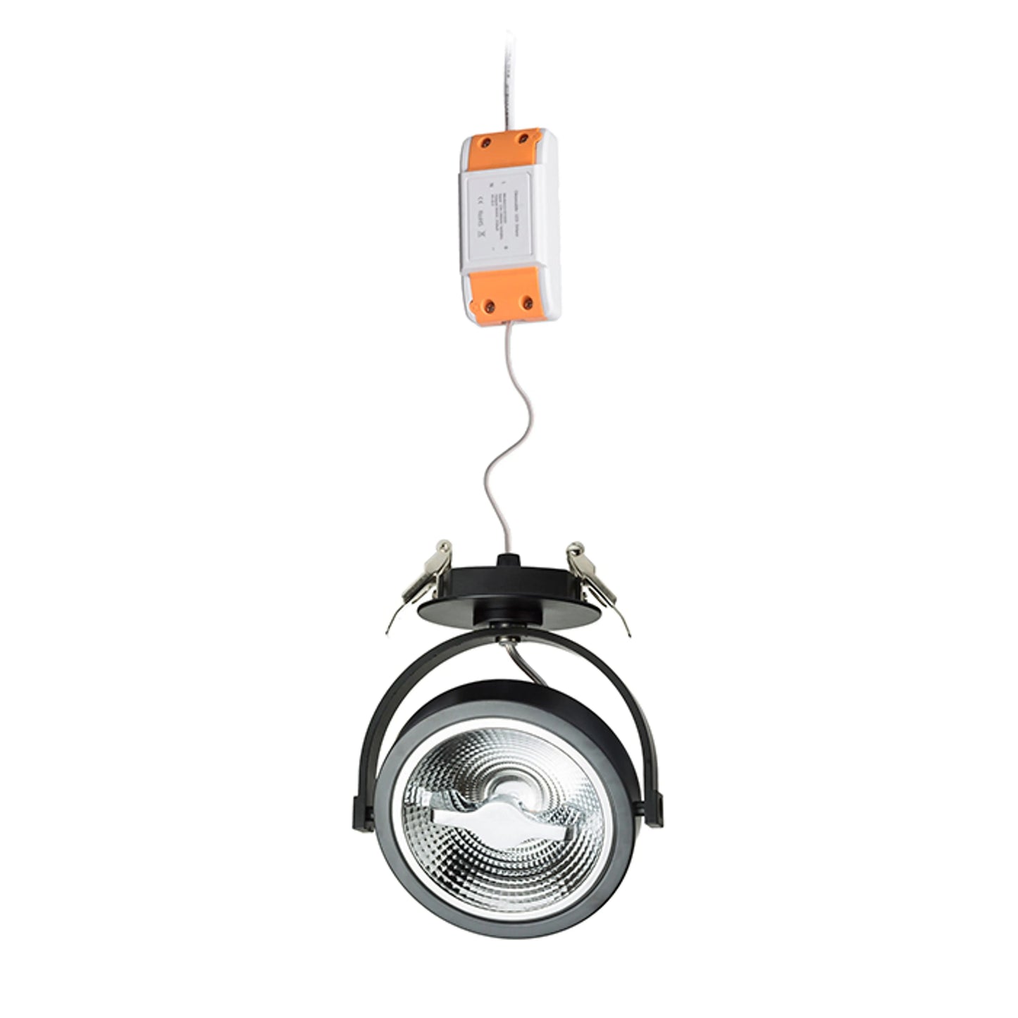 RENDL spotlight KELLY LED DIMM semi-recessed black 230V LED 12W 24° 3000K R12638 2