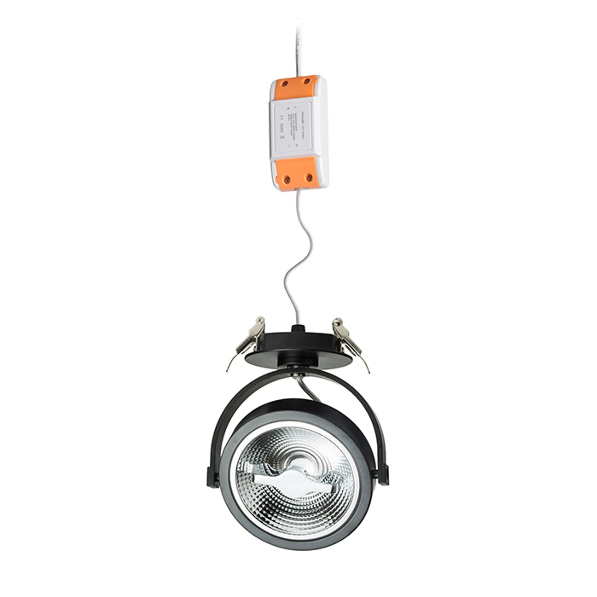 RENDL spotlight KELLY LED DIMM semi-recessed black 230V LED 12W 24° 3000K R12638 2