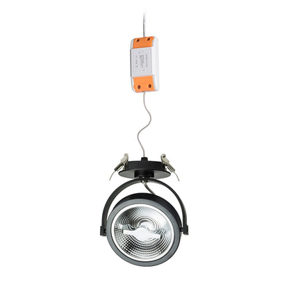 RENDL spotlight KELLY LED DIMM semi-recessed black 230V LED 12W 24° 3000K R12638 2