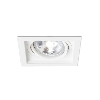 RENDL recessed light GRANADA SQ  white  230V LED G53 15W R12707 5