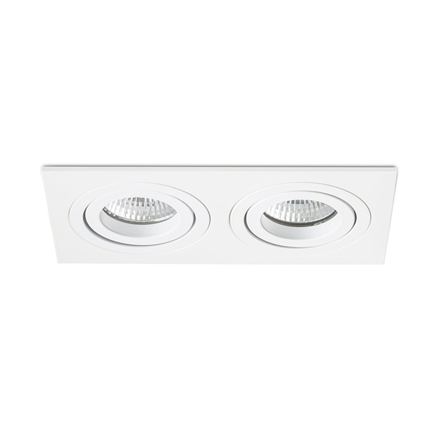 RENDL recessed light PASADENA GU10 SQ II recessed white  230V LED GU10 2x7W R12713 6
