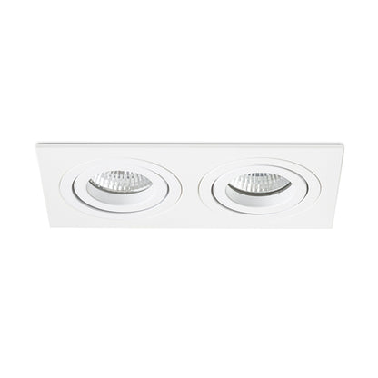 RENDL recessed light PASADENA GU10 SQ II recessed white  230V LED GU10 2x7W R12713 6