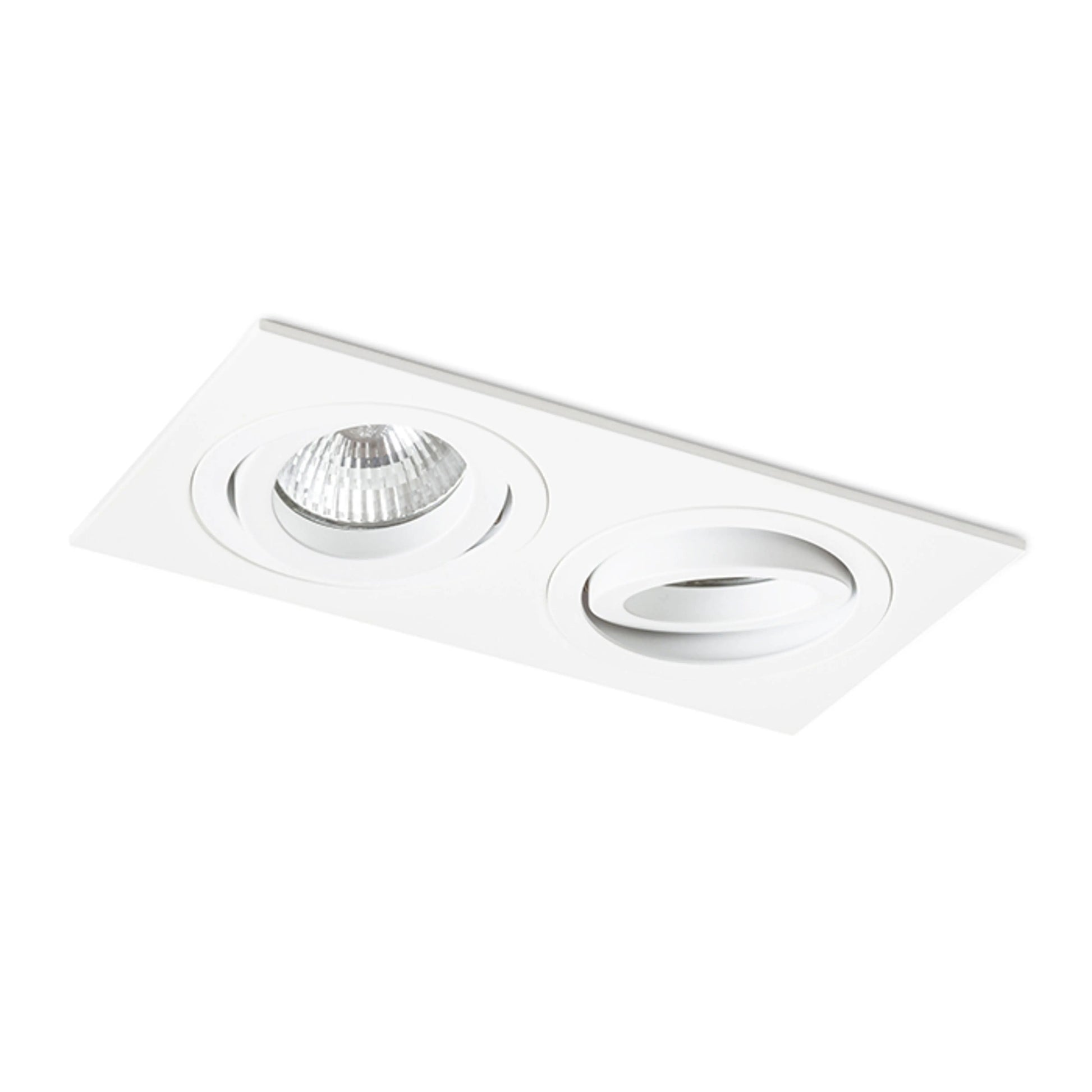 RENDL recessed light PASADENA GU10 SQ II recessed white  230V LED GU10 2x7W R12713 7