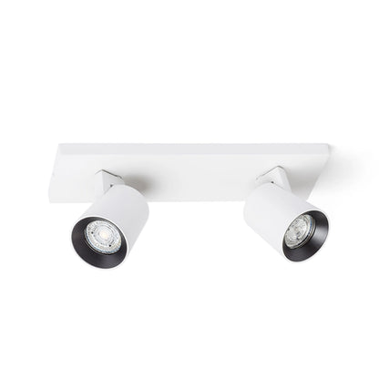 RENDL spotlight KENNY II surface mounted white/black  230V LED GU10 2x8W R12915 1