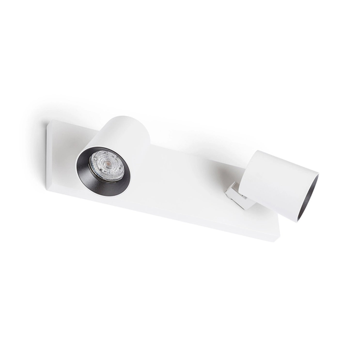 RENDL spotlight KENNY II surface mounted white/black  230V LED GU10 2x8W R12915 2