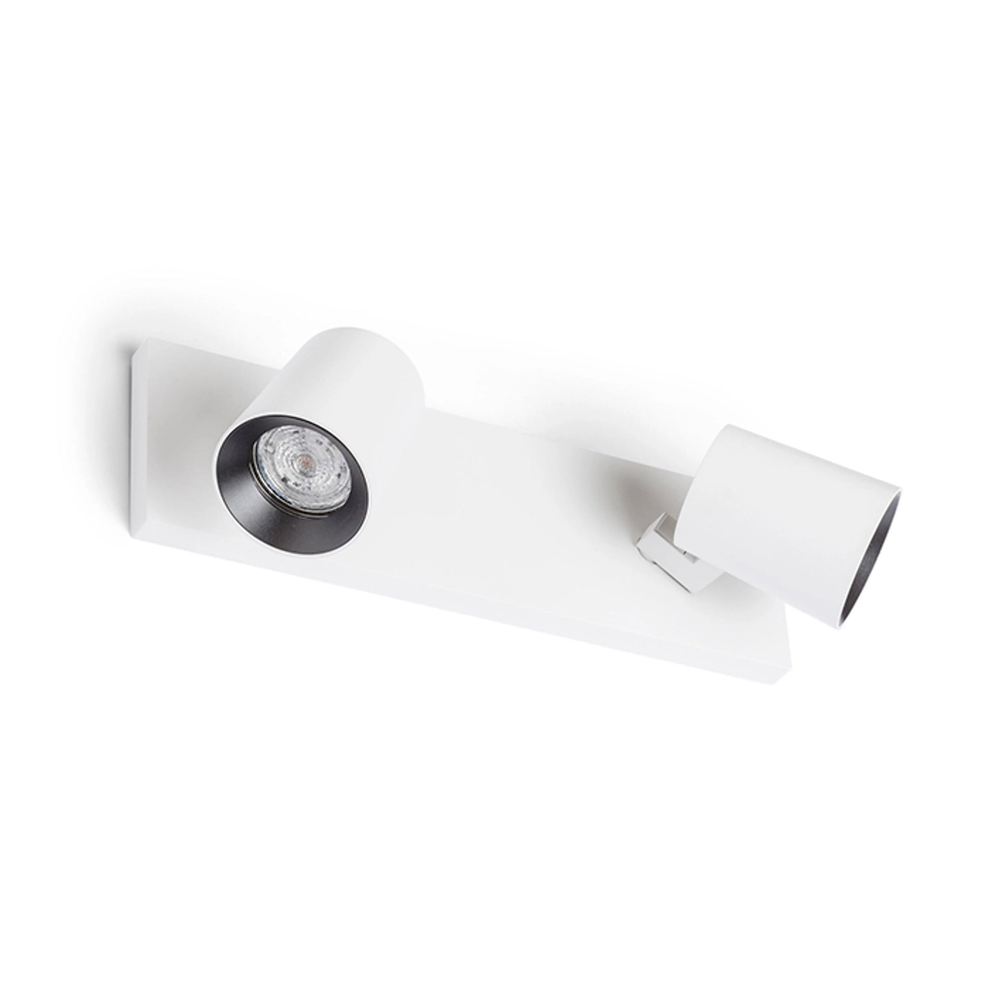 RENDL spotlight KENNY II surface mounted white/black  230V LED GU10 2x8W R12915 2
