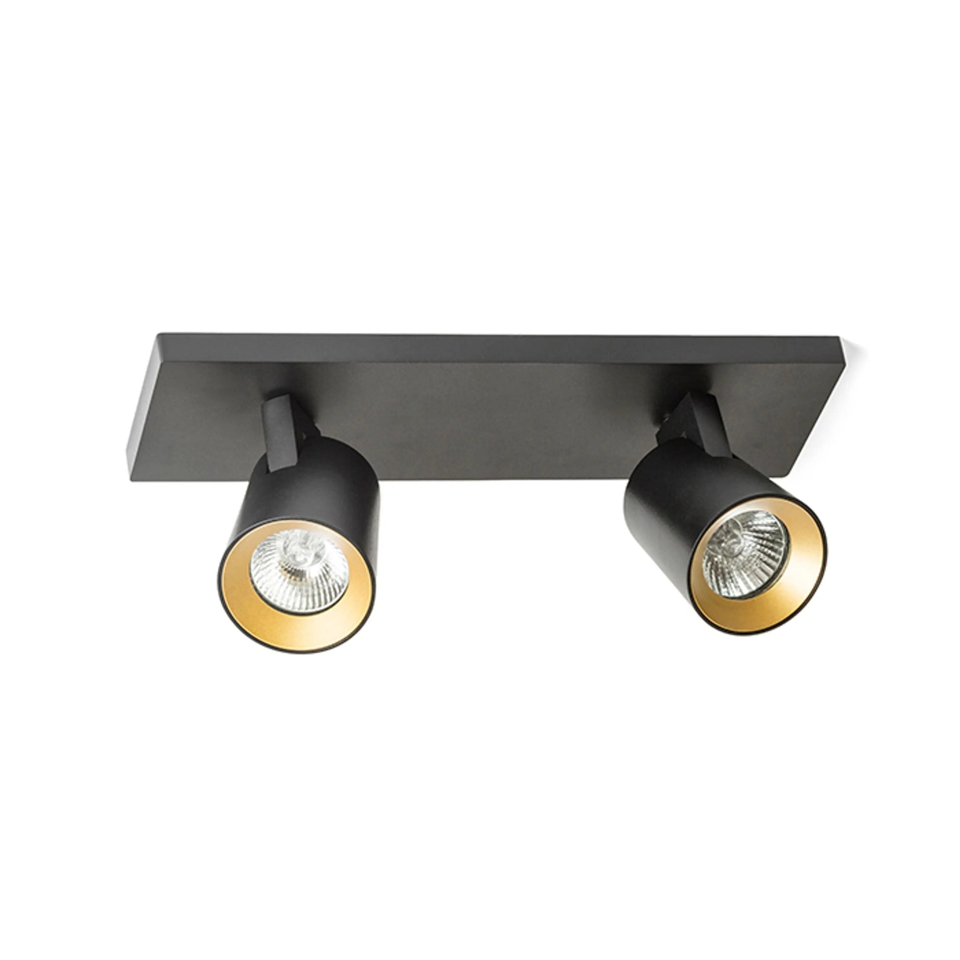 RENDL spotlight KENNY II surface mounted black/gold  230V LED GU10 2x8W R12917 4