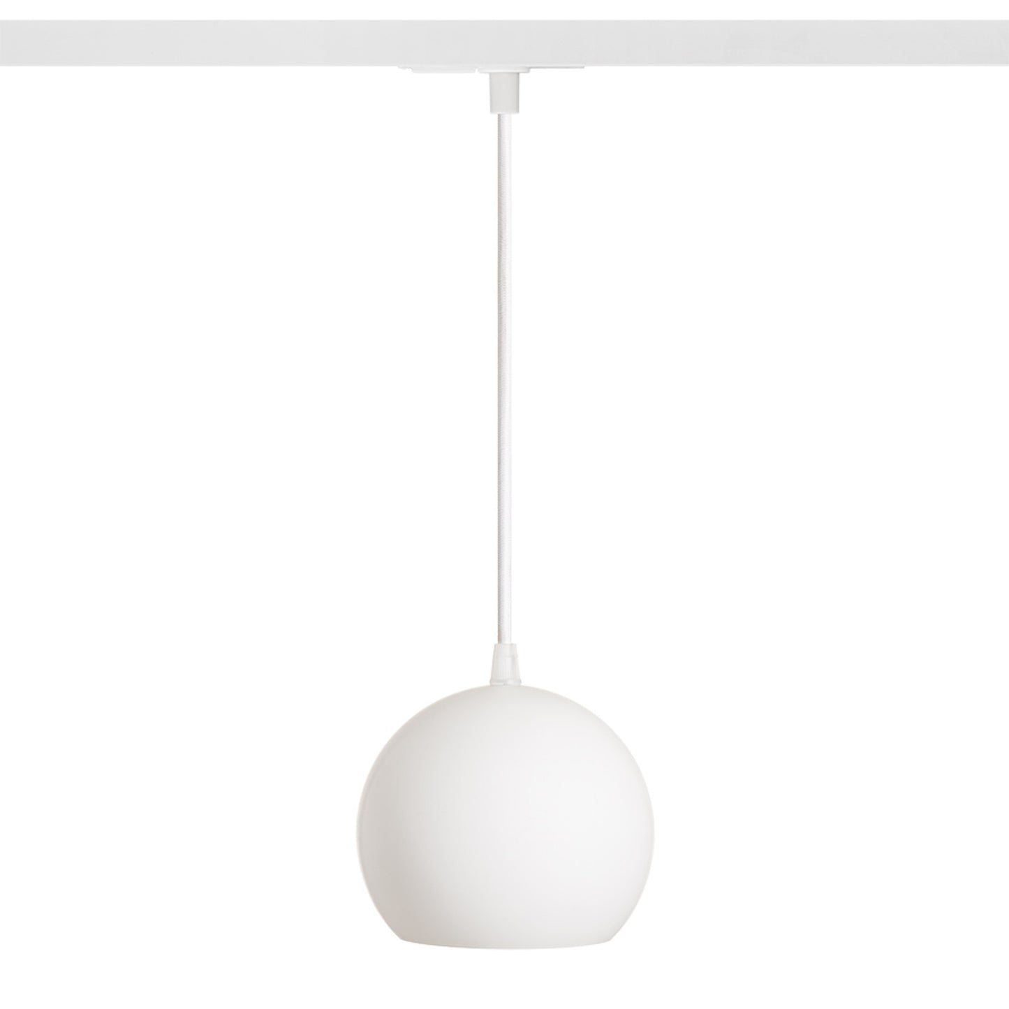 RENDL 1-circuit track system COPA for 1-circuit tracks  opal-colored glass 230V LED E27 11W R13205 1