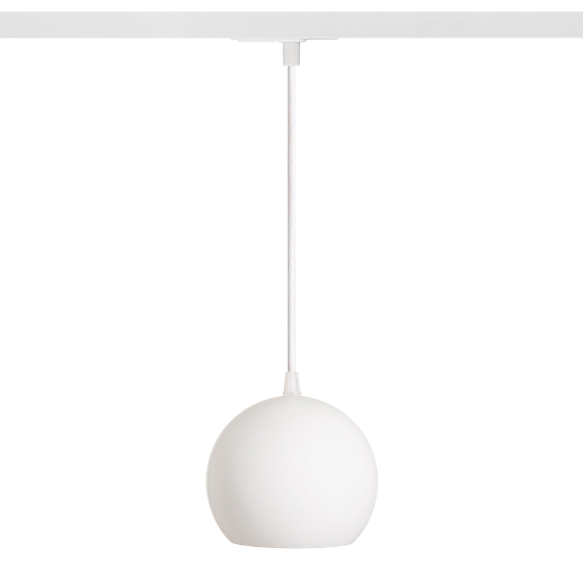 RENDL 1-circuit track system COPA for 1-circuit tracks  opal-colored glass 230V LED E27 11W R13205 1