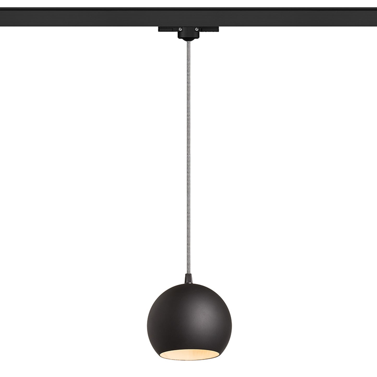 RENDL 3-circuit track system COPA for 3-circuit tracks black glass 230V LED E27 11W R13208 1