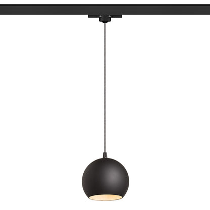 RENDL 3-circuit track system COPA for 3-circuit tracks black glass 230V LED E27 11W R13208 1