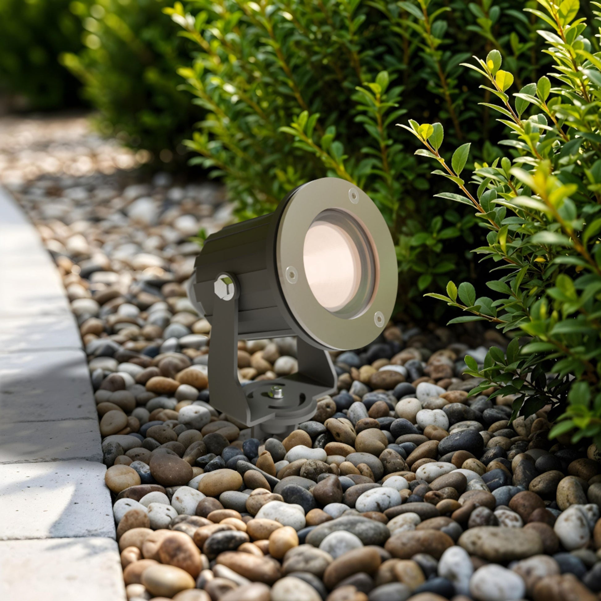 RENDL outdoor lamp BLUESTAR on spike anthracite grey  230V LED GU10 8W IP65 R13630 4