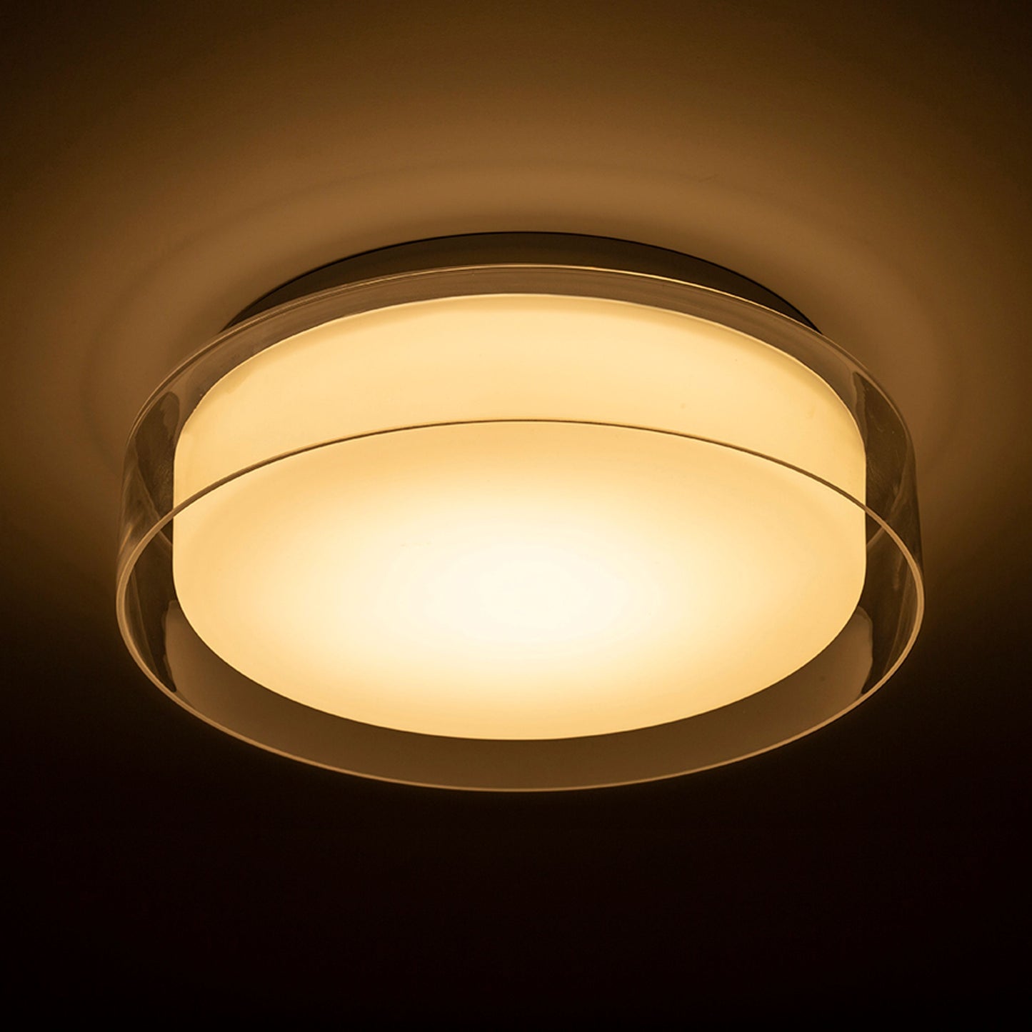 RENDL surface mounted lamp VENICE LED 30 ceiling  clear glass/opal-colored glass/chrome 230V LED 12W IP44  3000K R13685 4