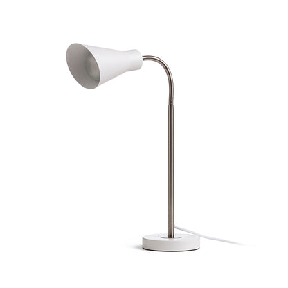 RENDL table lamp ANIKA table matte white matt nickel 230V LED E27 15W R13905 7