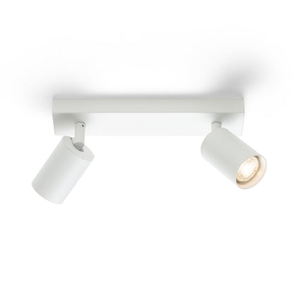 RENDL spotlight DUDE II surface mounted white 230V LED GU10 2x9W R13922 3