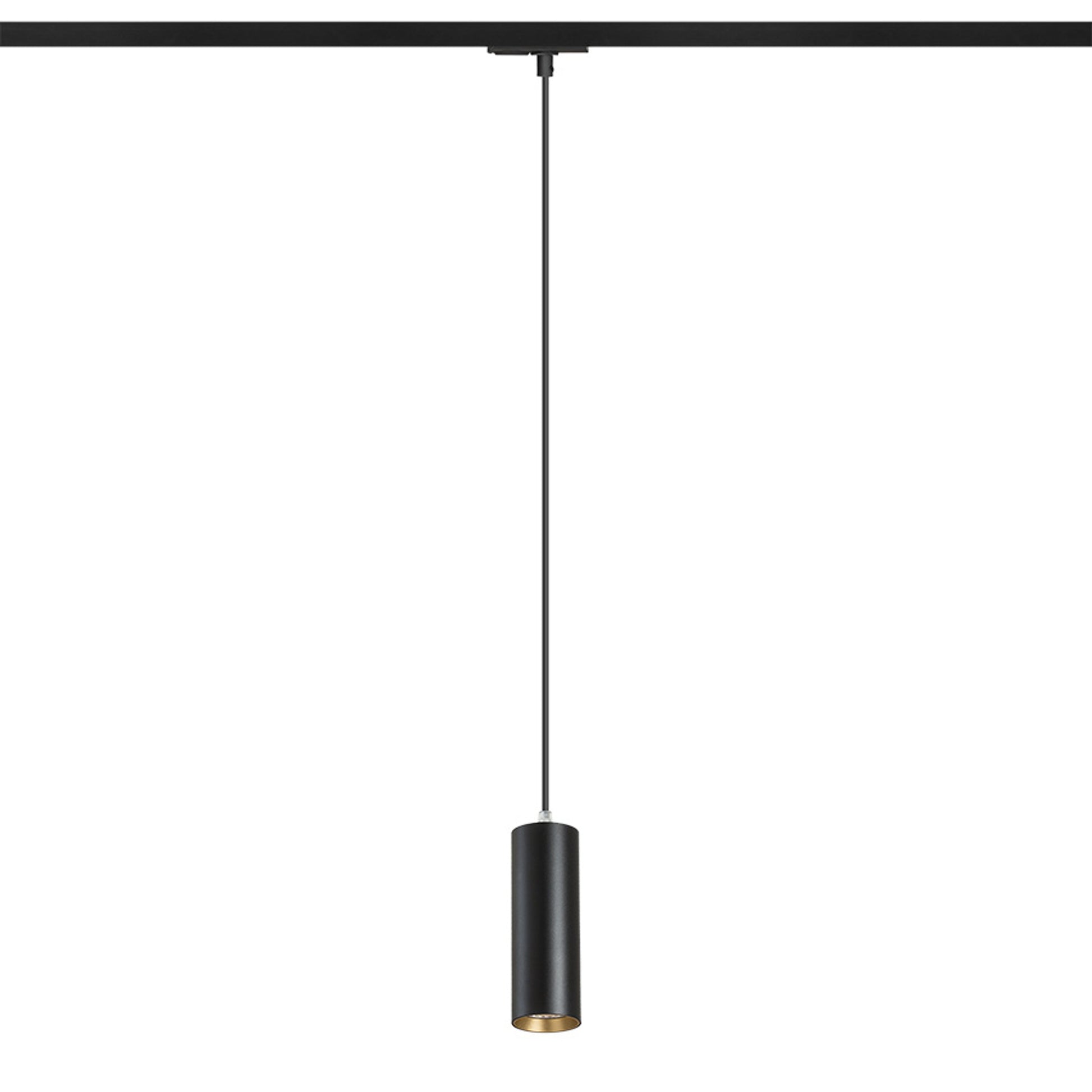 RENDL 1-circuit track system MAVRO for 1-circuit tracks pendant black/gold 230V LED 12W 38° 3000K R13982 1