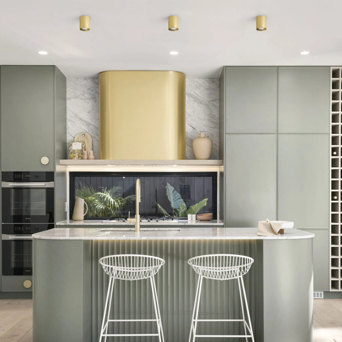 RENDL surface mounted lamp MANTOVA I ceiling brushed brass 230V LED GU10 7W R14214 2