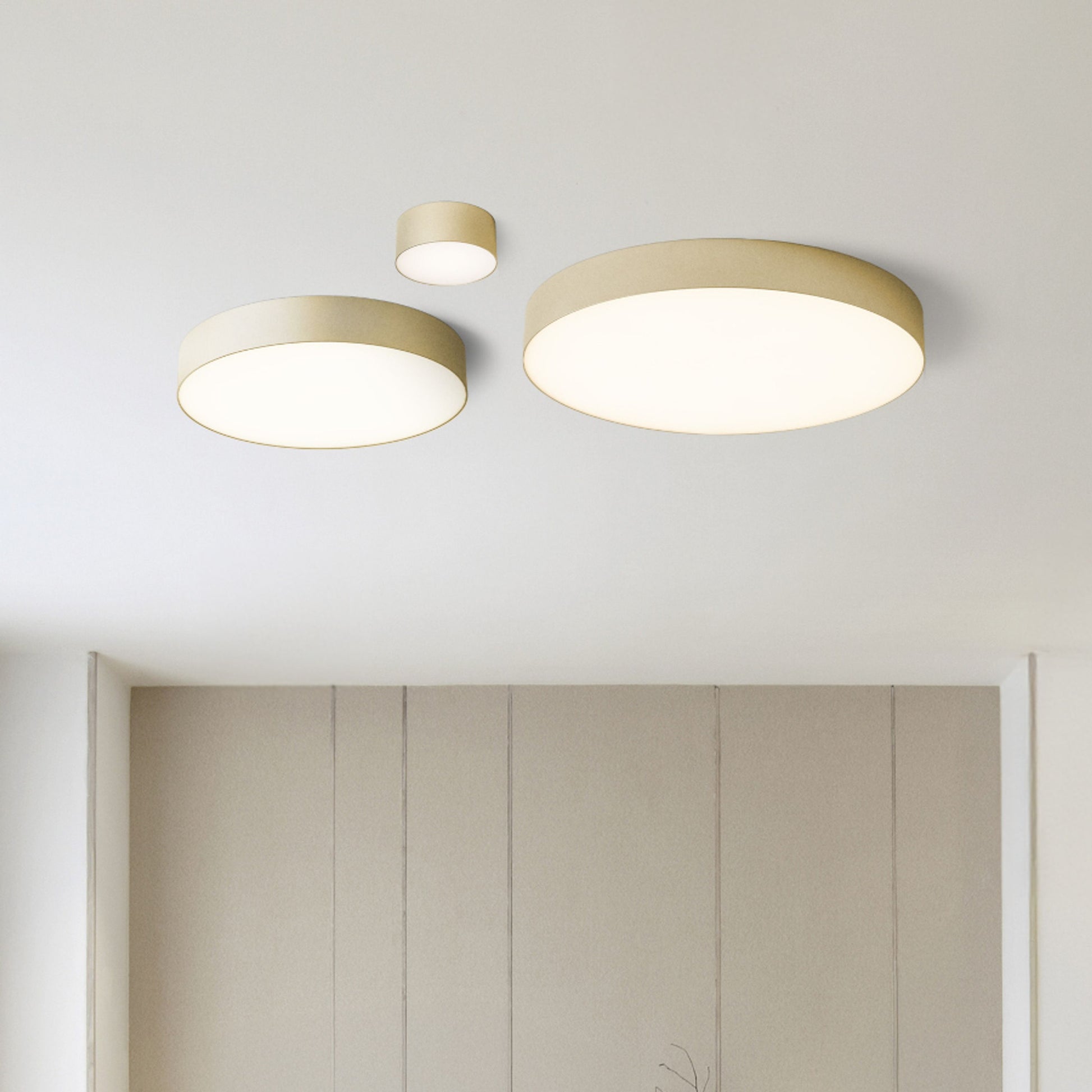 RENDL surface mounted lamp LARISA R 60 DIMM ceiling pearl gold 230V LED 100W 3000K 4000K 6500K R14364 5