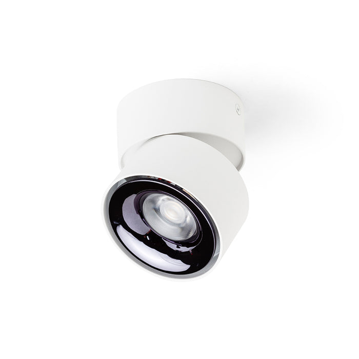 RENDL surface mounted lamp ALBANO surface mounted white black chrome 230V LED 5W  3000K R14425 1