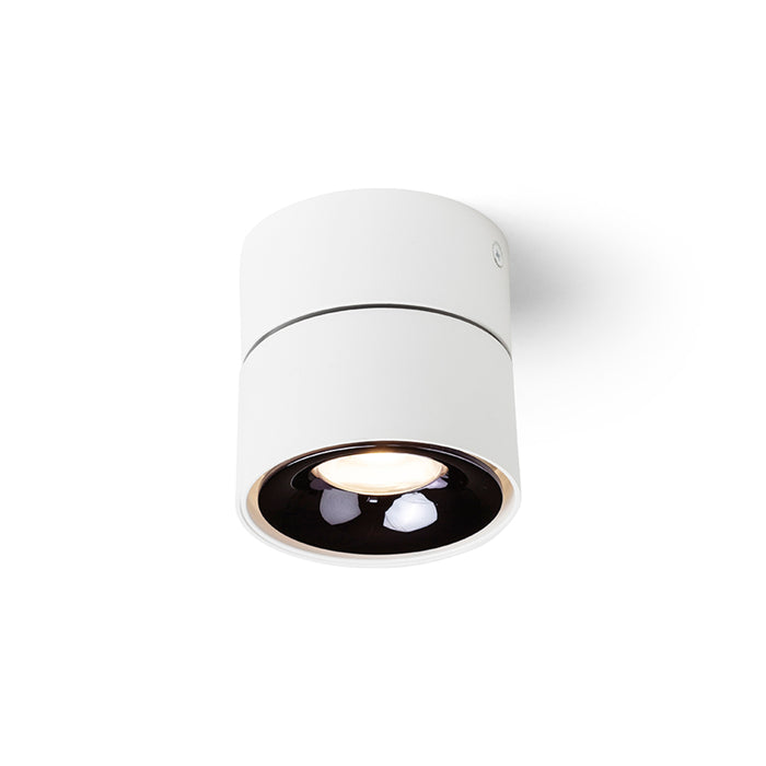 RENDL surface mounted lamp ALBANO surface mounted white black chrome 230V LED 5W  3000K R14425 2